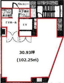 青山NAビル 5階 間取り図