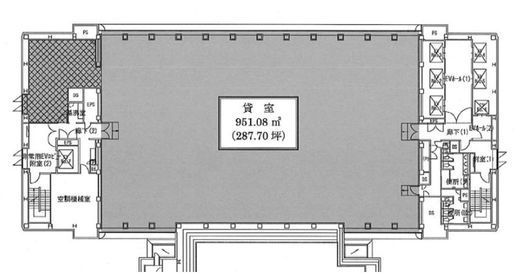 野村不動産銀座ビル 6階 間取り図