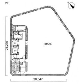 ヒューリック青山第二ビル 2階 間取り図