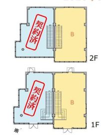 原宿MITTE B棟1～2階 間取り図