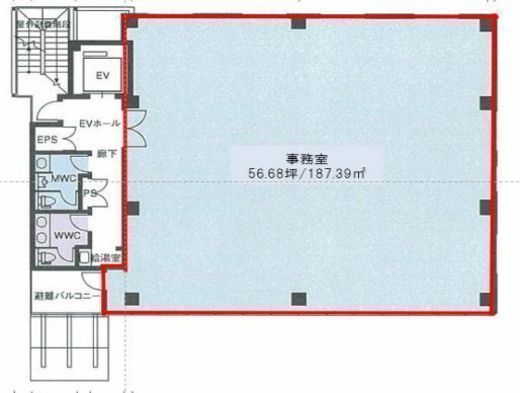 ラウンドクロス渋谷 5階 間取り図