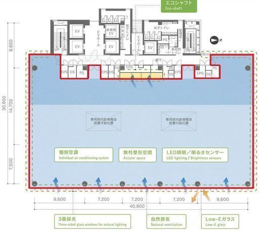 恵比寿ファーストスクエア 12階 間取り図