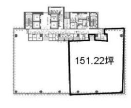 恵比寿ファーストスクエア 9階B 間取り図