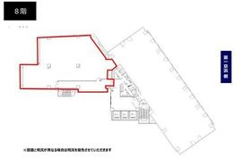 ラウンドクロス田町 8階 間取り図