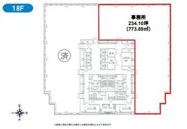 アルカウェスト 18階 間取り図