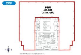 アルカウェスト 20階 間取り図