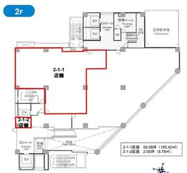 新四curumuビル 2階2-1-2 間取り図