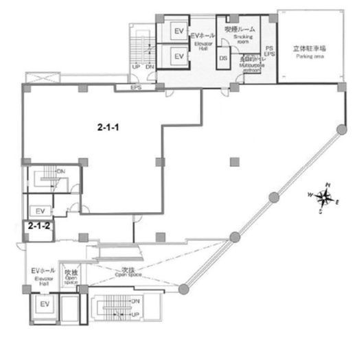 新四curumuビル 2階 間取り図
