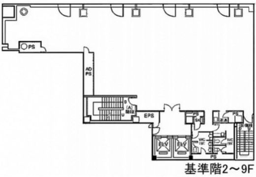 仲御徒町フロントビル 2階 間取り図