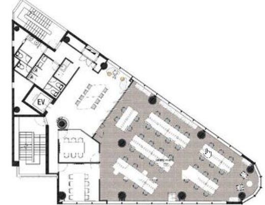 THE CROSS 一番町 2階 間取り図