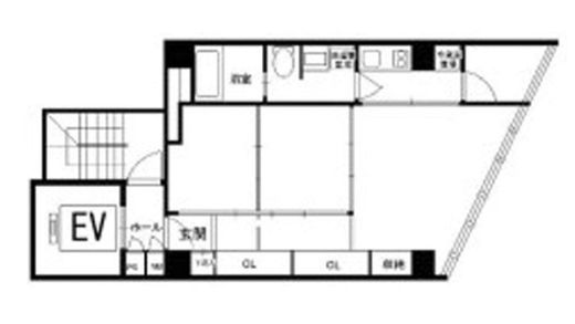 ZA SUITE日本橋(旧:ZA KANDAKONYACHO) 2階 間取り図
