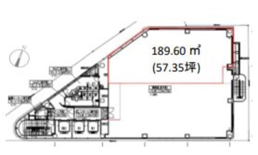 X-PRESS有楽町 7階北側 間取り図
