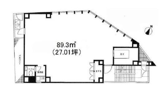 六本木天城ビル 7階 間取り図