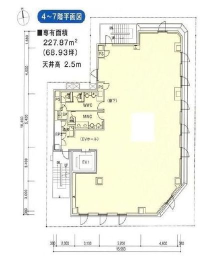 神保町須賀ビル 6階 間取り図