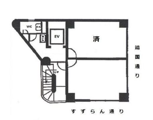 倉田ビル 1階 間取り図