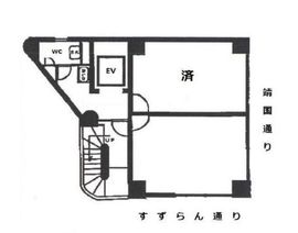 倉田ビル 1階 間取り図