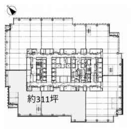 ミッドタウン・タワー 3005 間取り図