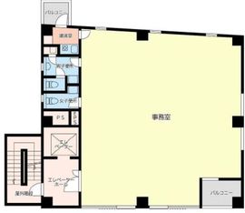 池田ビル(大門) 3階 間取り図