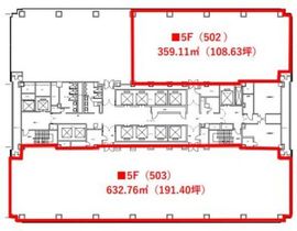 紀尾井町ビル 503 間取り図