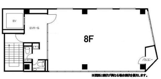 NEWS築地 8階 間取り図