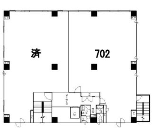 FBR三田ビル 702 間取り図