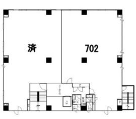 FBR三田ビル 702 間取り図