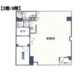 チヨダビル 2階 間取り図