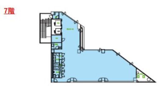 北参道GATE 7階 間取り図