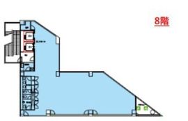北参道GATE 8階 間取り図