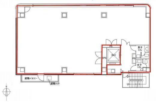 SKビル(八丁堀) 2階 間取り図
