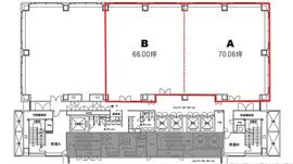 愛宕東洋ビル 3階A+B 間取り図