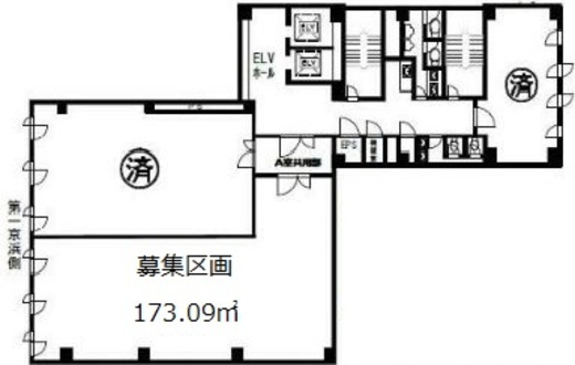 芝エクセレントビル 3階A-1 間取り図