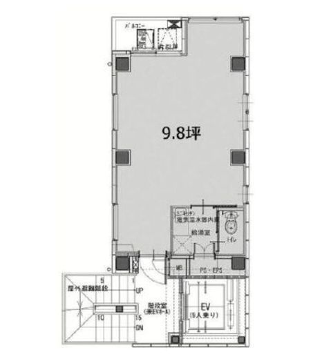 グランディール日本橋 2階 間取り図