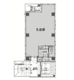 グランディール日本橋 2階 間取り図