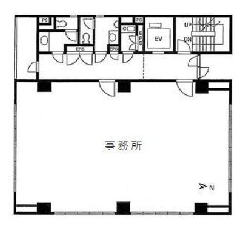 三輪ビル 6階 間取り図