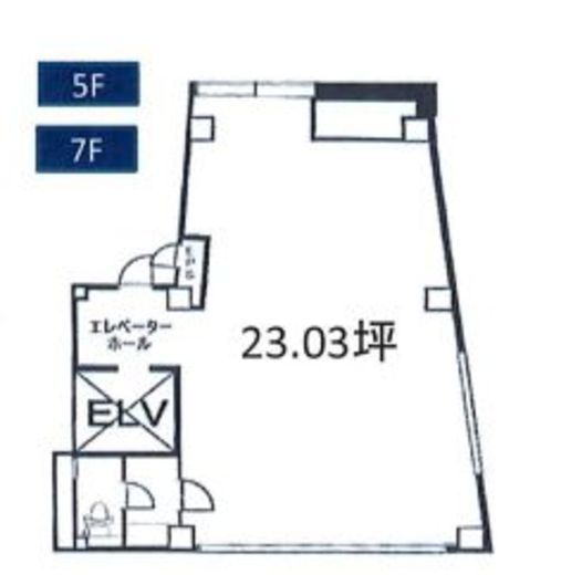 渋谷東KMビル 7階 間取り図