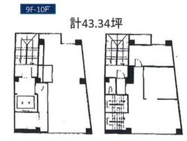 渋谷東KMビル 9～10階 間取り図