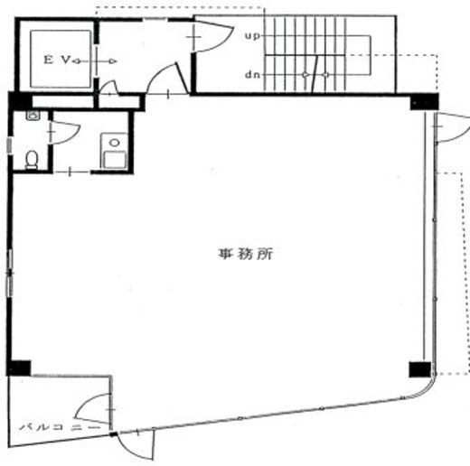 エイケイエス八丁堀ビル 4階 間取り図