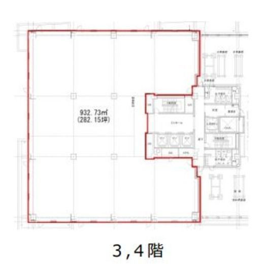 第二証券会館 4階 間取り図