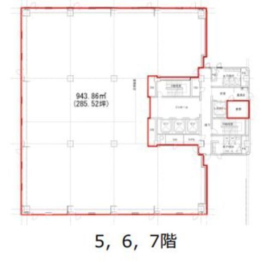 第二証券会館 5階 間取り図
