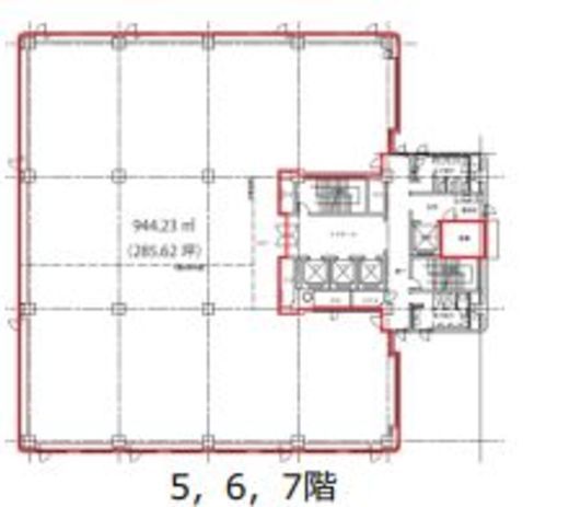 第二証券会館 6階 間取り図