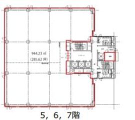 第二証券会館 7階 間取り図