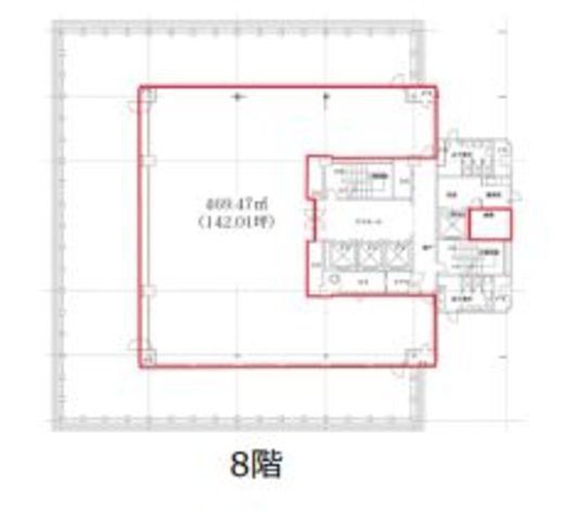 第二証券会館 8階 間取り図