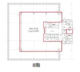 第二証券会館 8階 間取り図