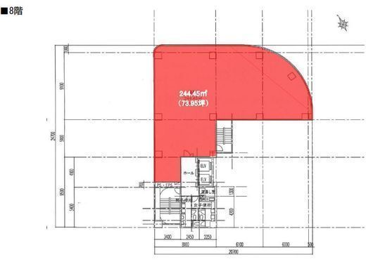 平和不動産日本橋ビル(旧:ヒューリック江戸橋ビル) 8階 間取り図