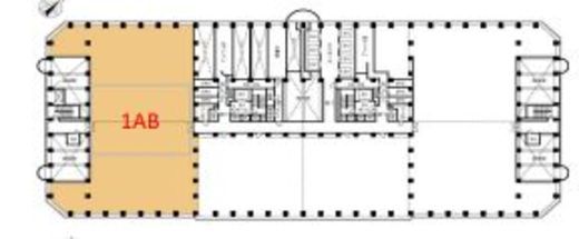 新宿アイランドタワー 23階1AB 間取り図