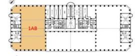 新宿アイランドタワー 23階1AB 間取り図