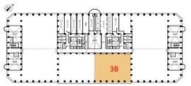 新宿アイランドタワー 23階3B 間取り図