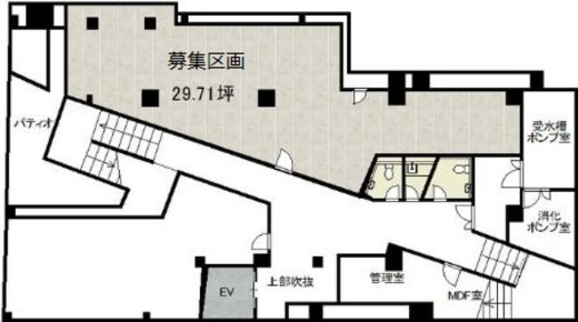 EastWest B1階A 間取り図