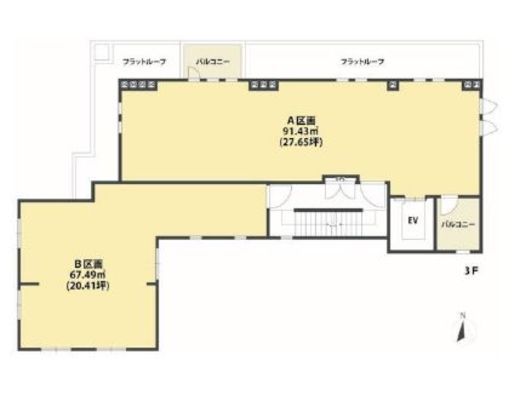 西町ビル 3階A 間取り図